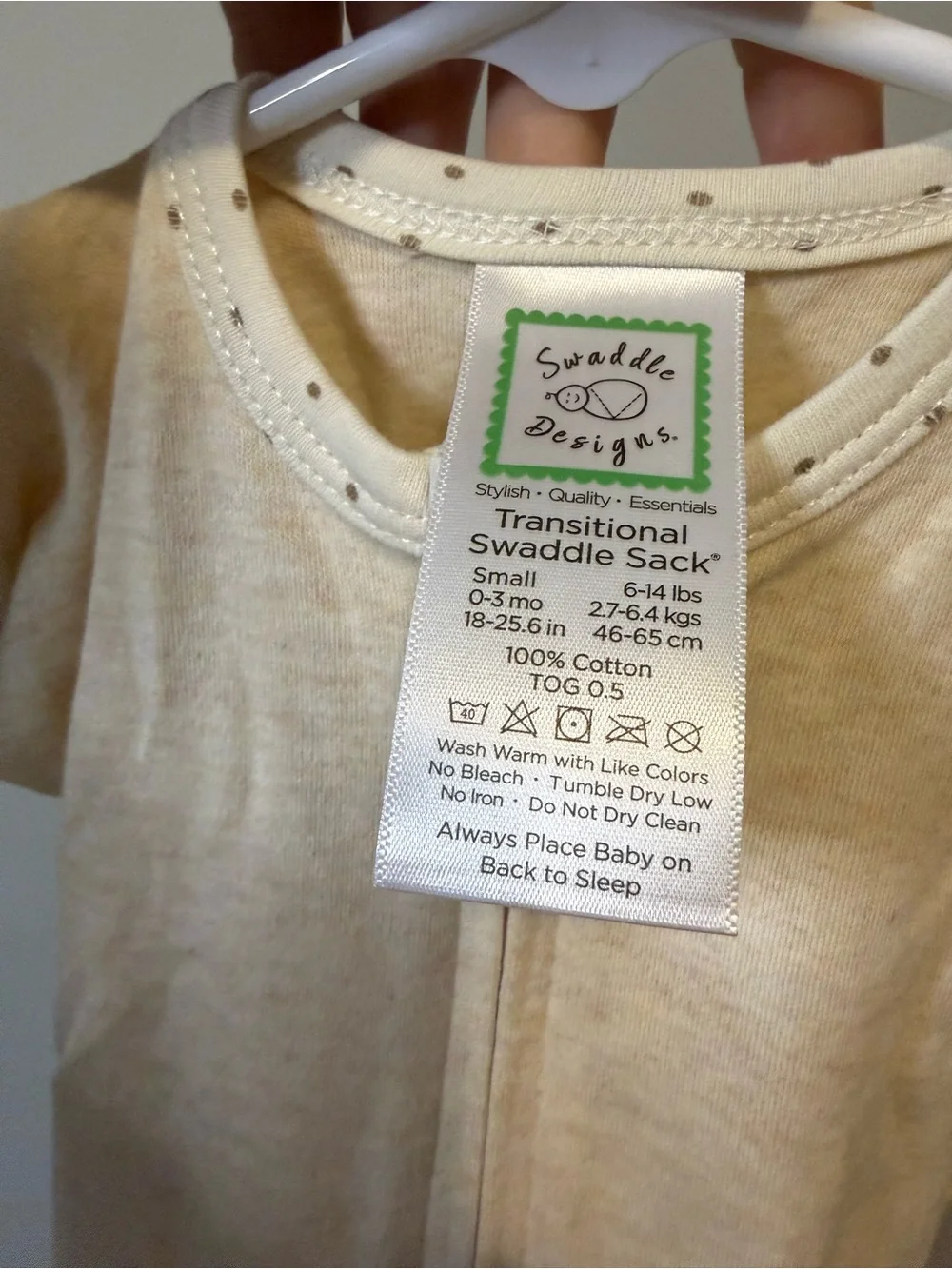 Swaddle Designs heathered cream